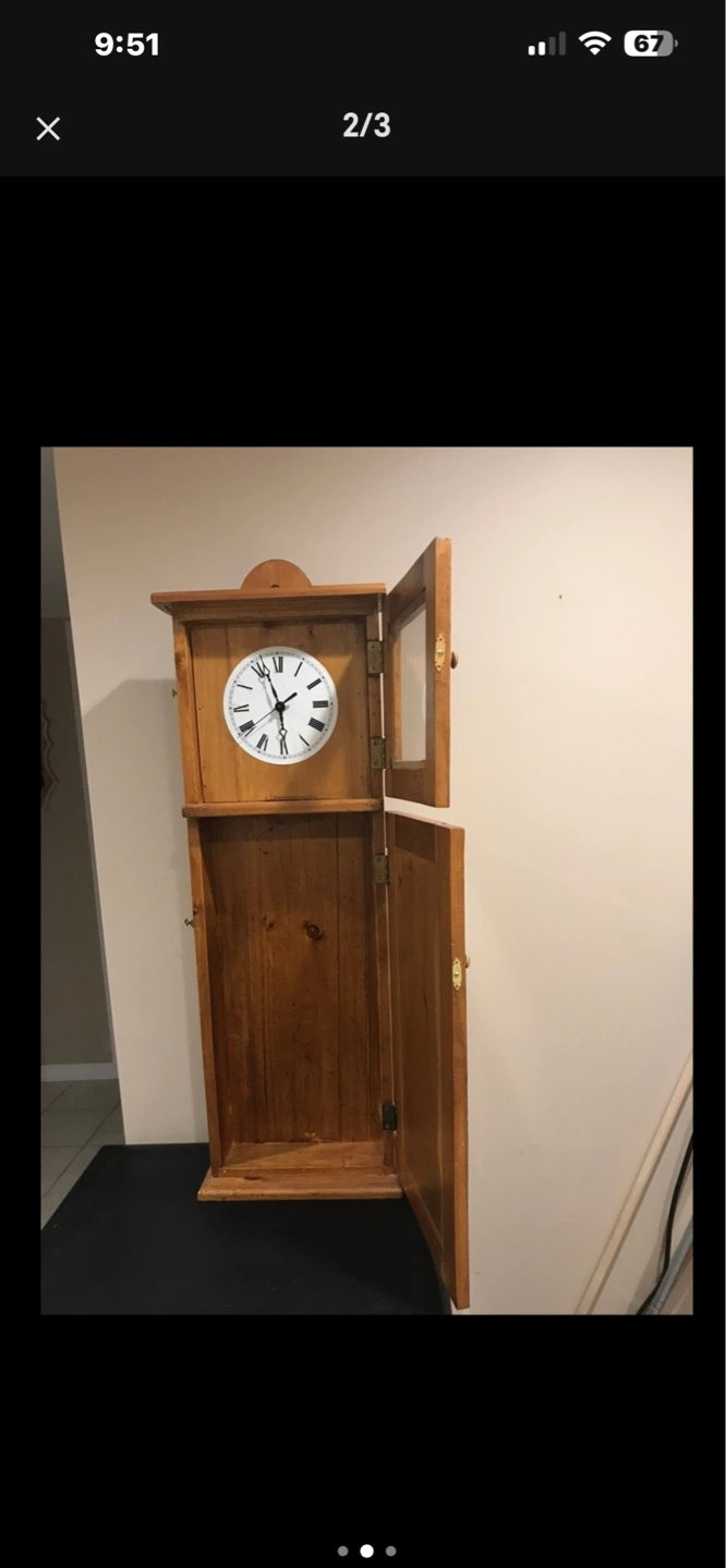 Wooden Grandfather Clock - photo 2