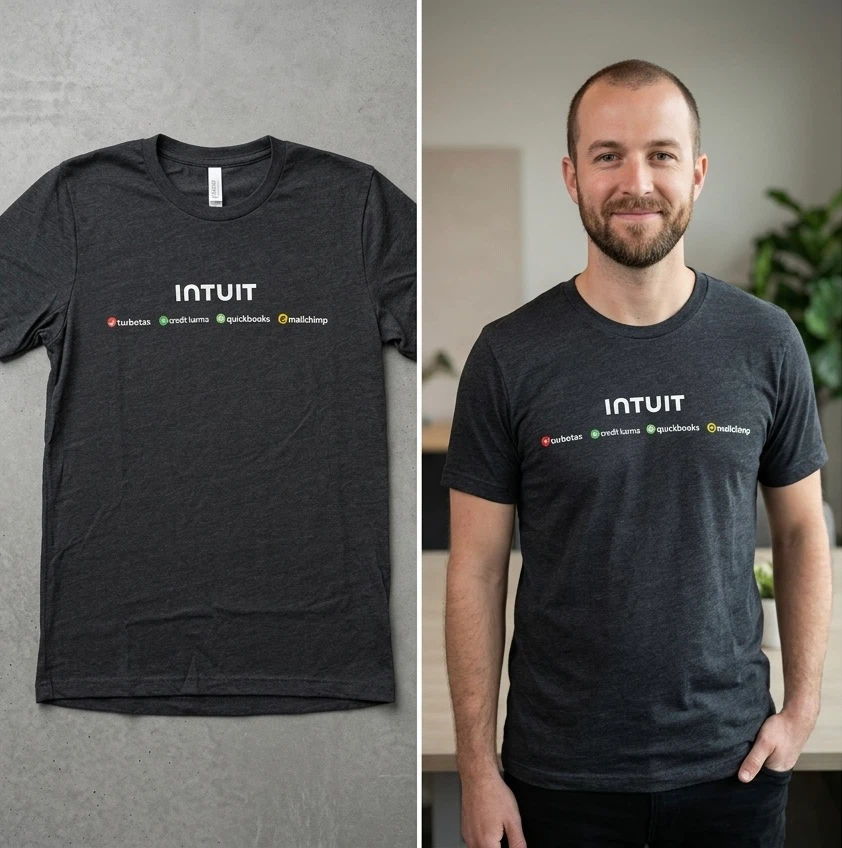 🆕 Soft Dark Gray Intuit T-Shirt