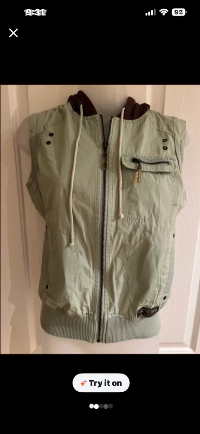 Kenvelo Sleeveless Hooded Vest - Size M