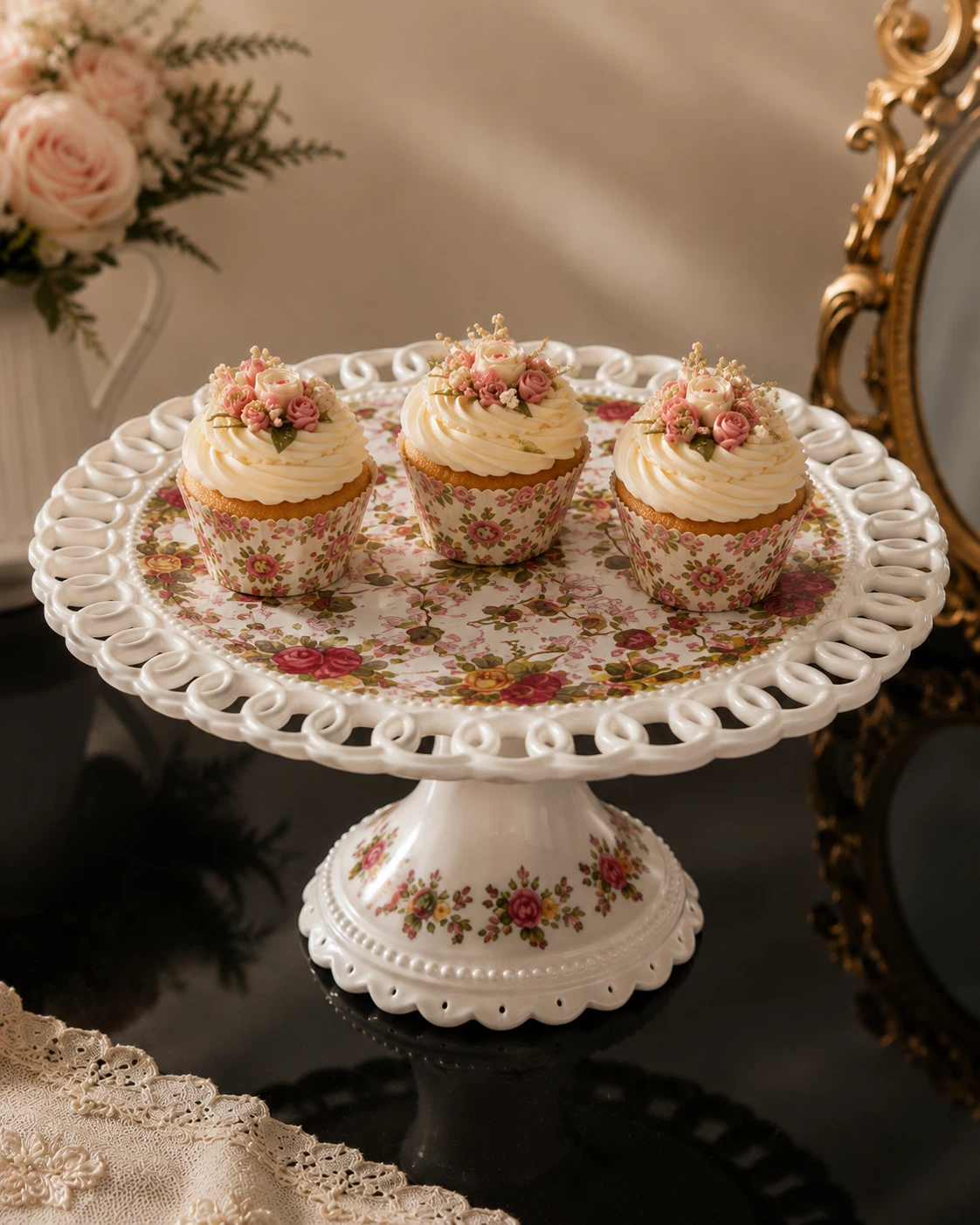 Royal Albert Old Country Roses Cake Stand - photo 3