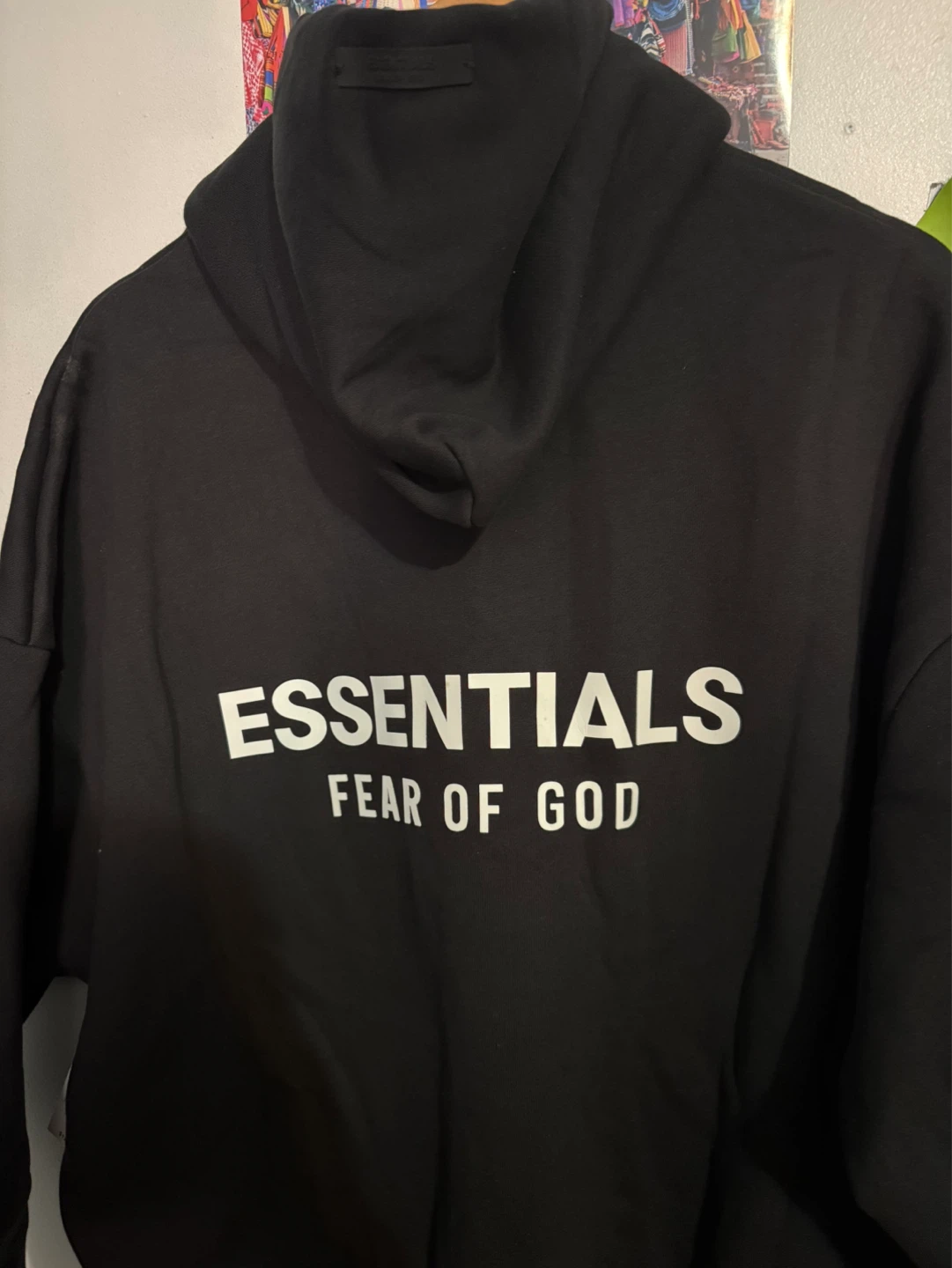 Fear of God Essentials Hoodie Black - photo 3