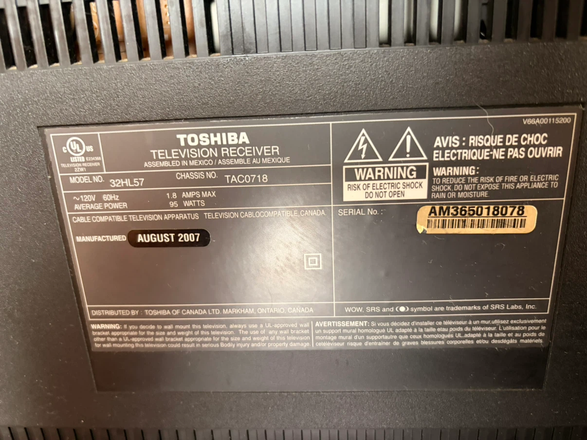 Toshiba 32 inch TV - photo 3