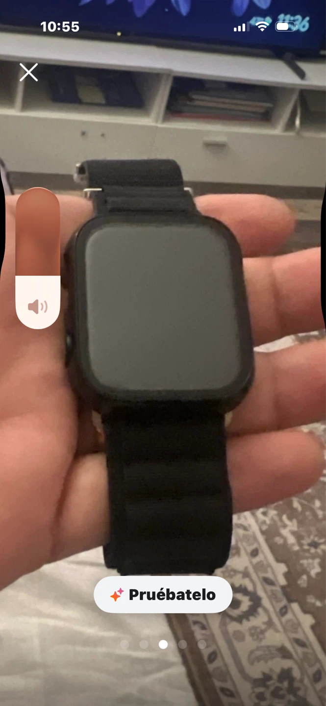 Black Apple Watch Ultra needs bacterry change