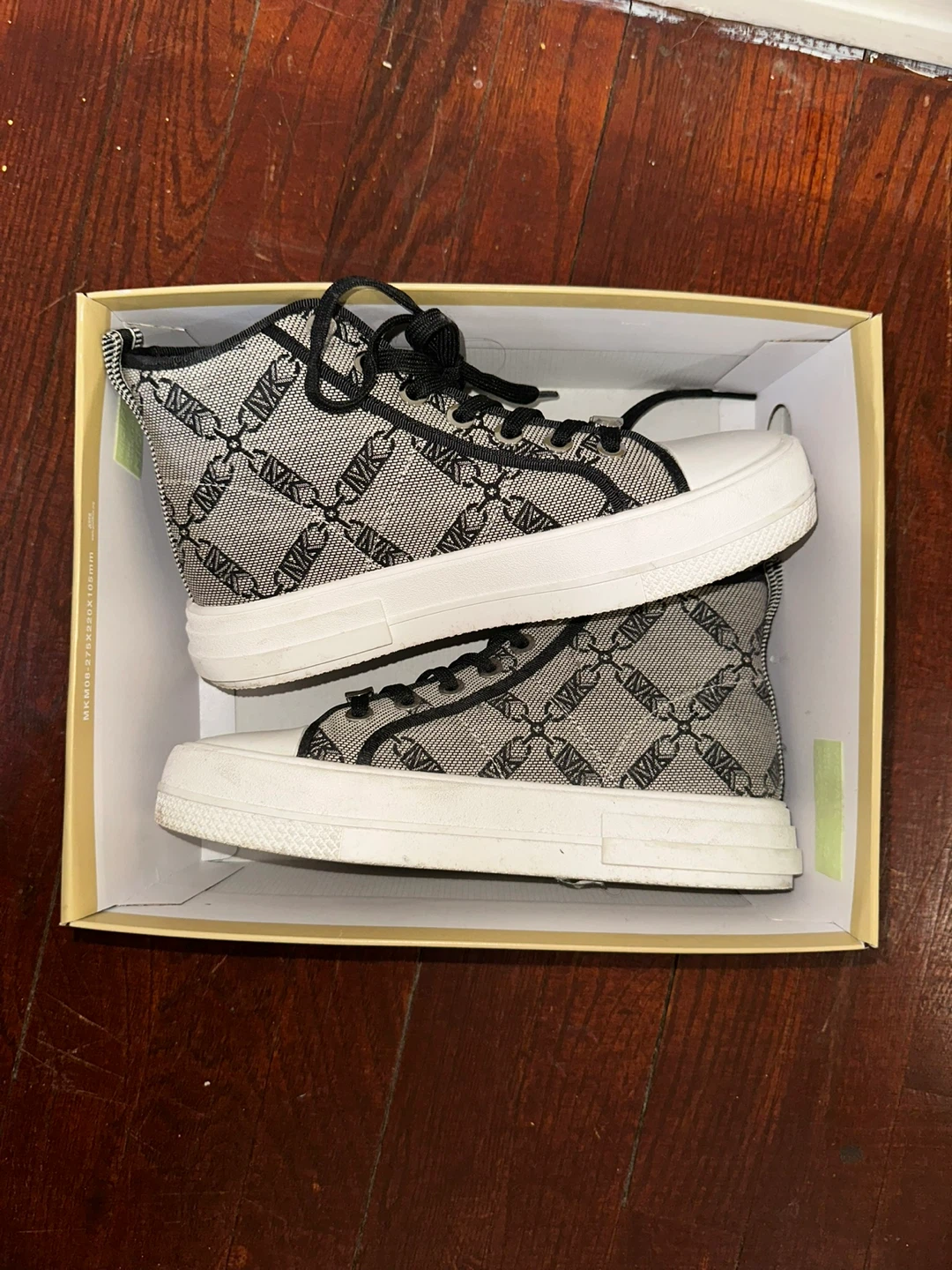 Michael Kors Evy Empire Logo Jacquard High-Top Sneaker 6M US - photo 2