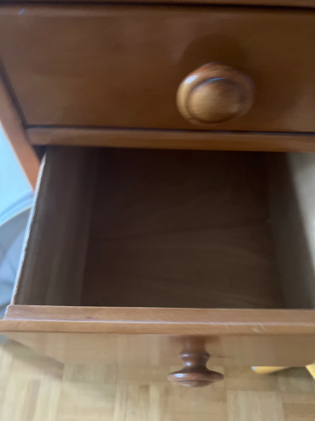 Wooden writing desk with drawers - photo 4