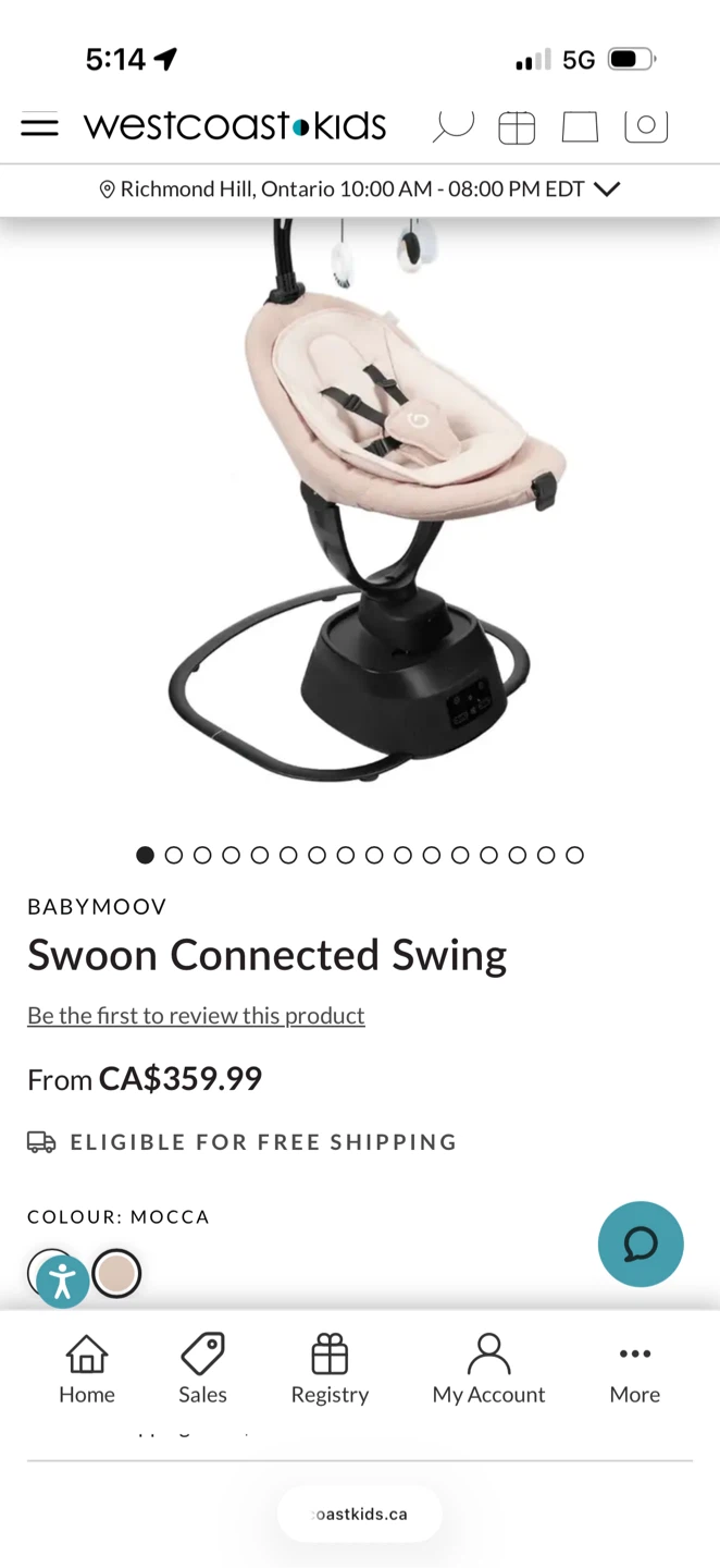 Babymoov Swoon connected swing - photo 2
