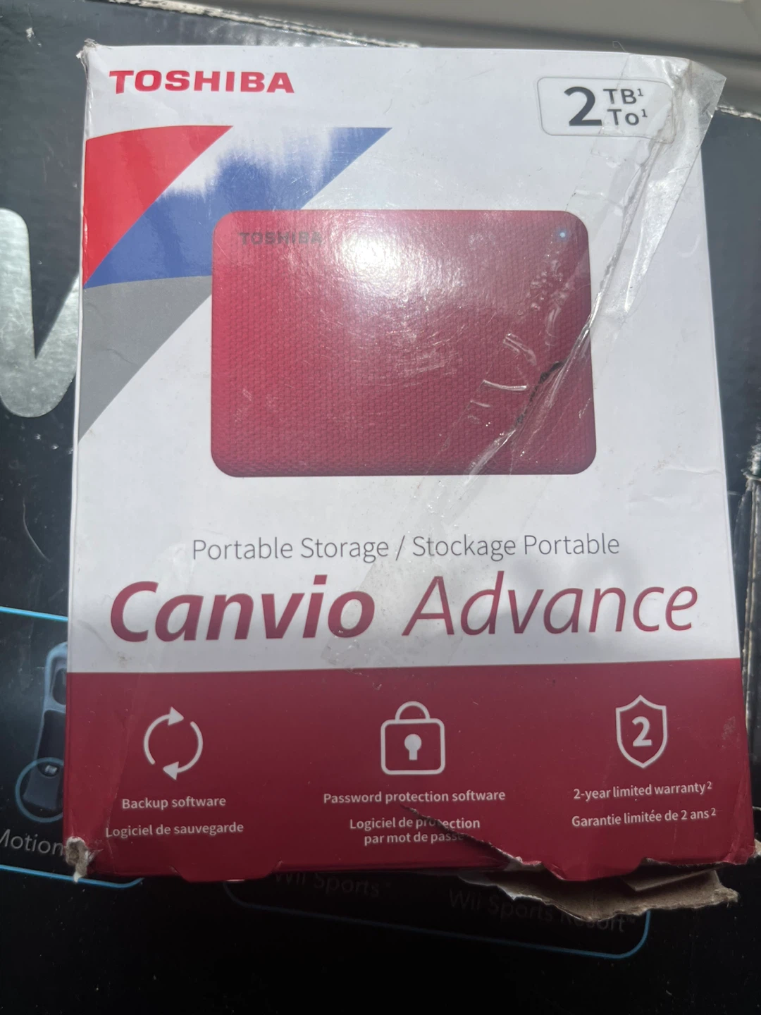 Toshiba Canvio Advance 2TB Portable External Hard Drive - Red - photo 4