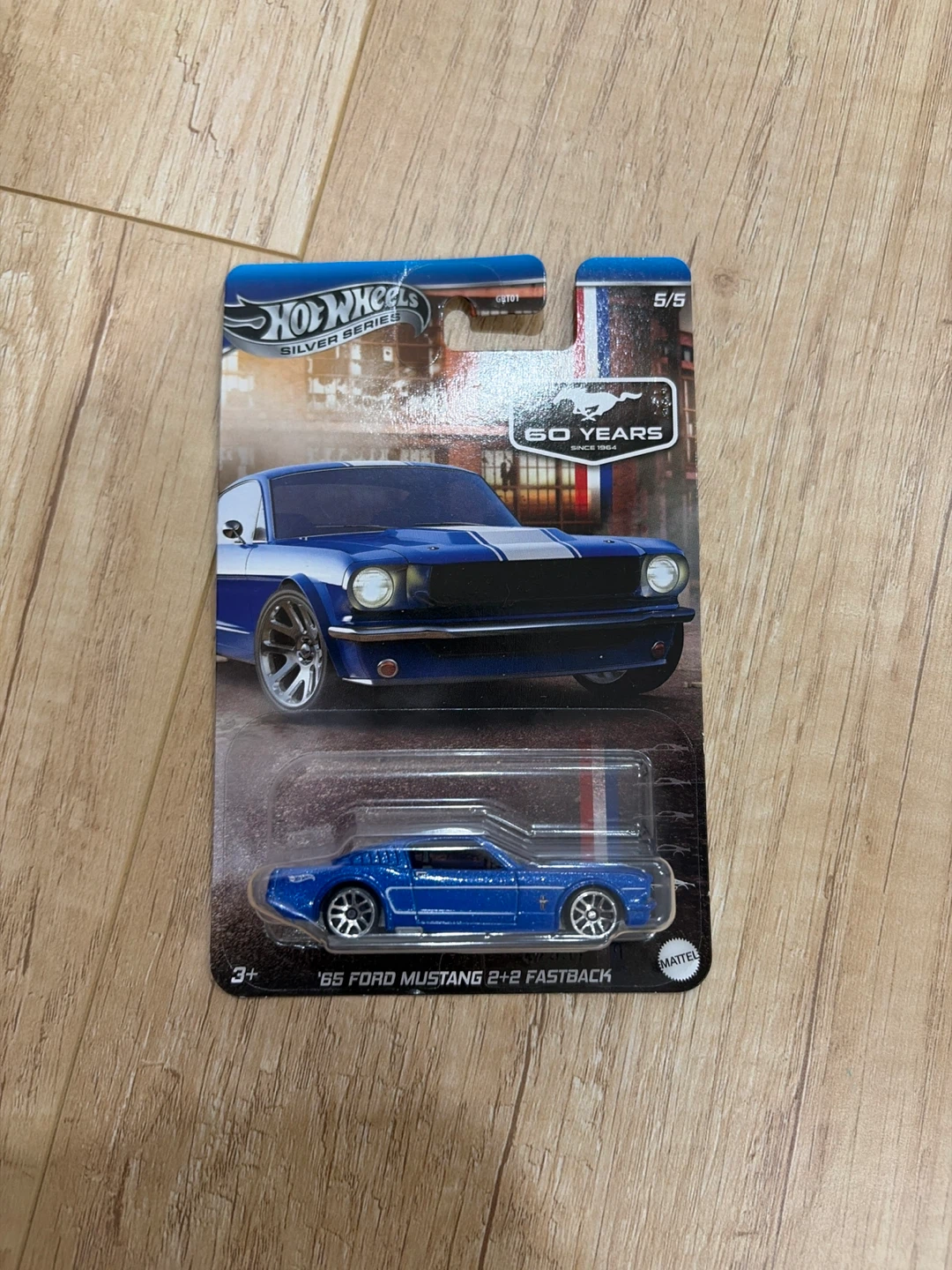 Hot Wheels '65 Ford Mustang 2+2 Fastback Silver Series