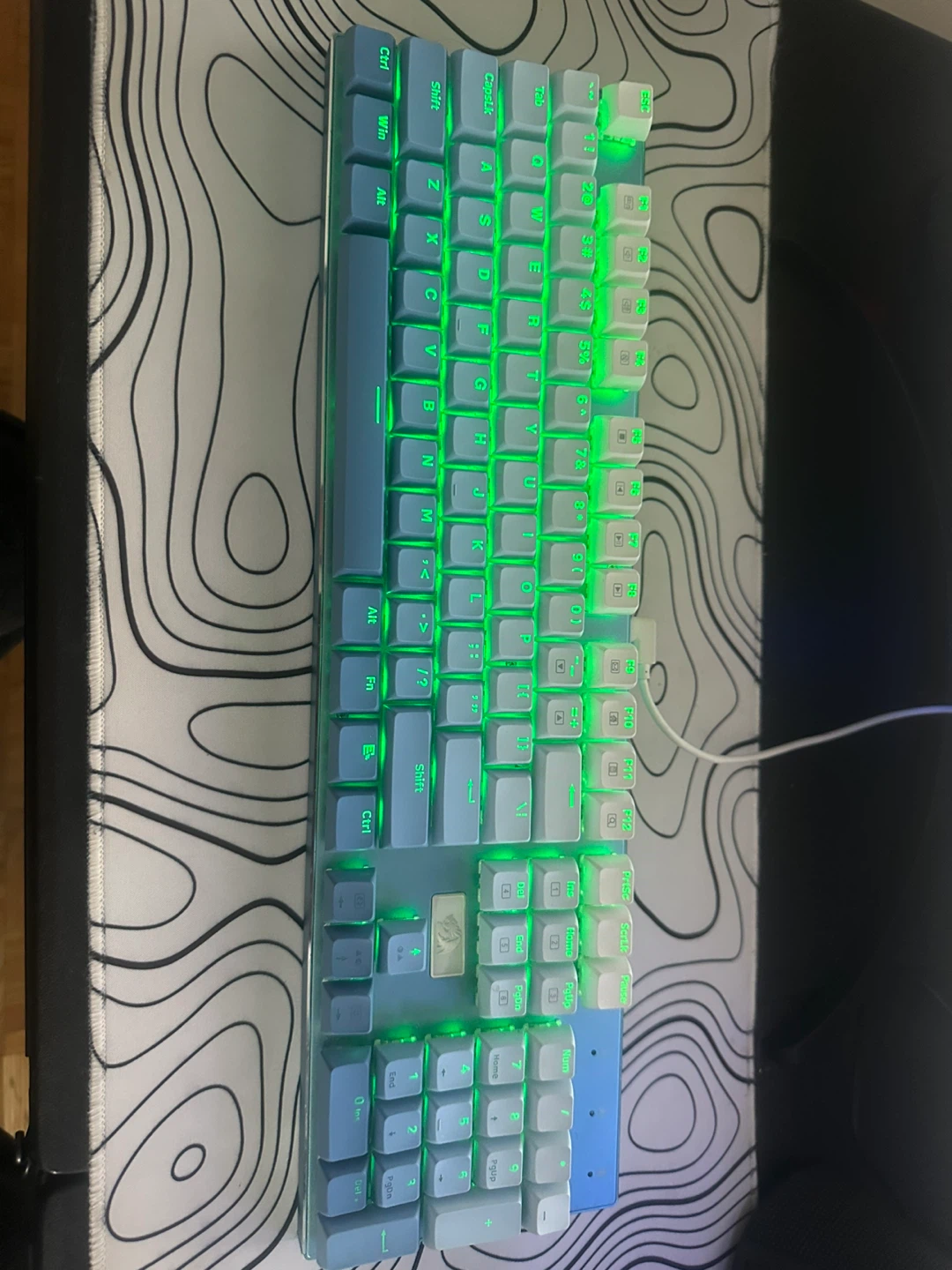 Blue Mechanical Red Dragon Keyboard with RGB Backlighting - photo 3