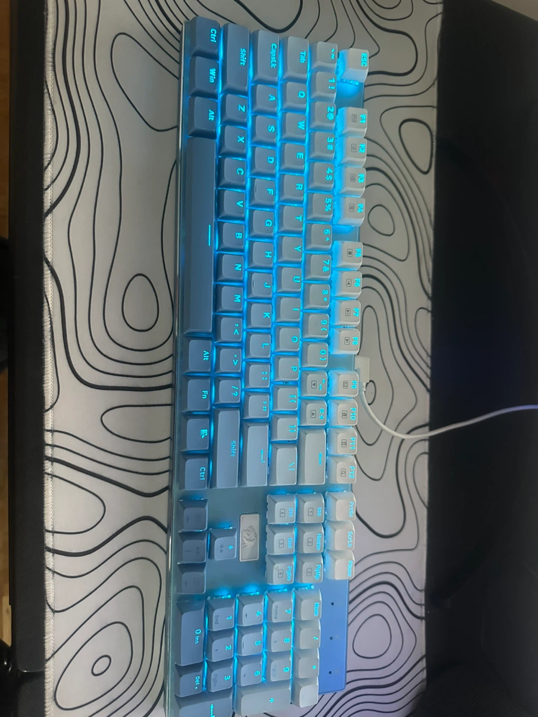 Blue Mechanical Red Dragon Keyboard with RGB Backlighting - photo 5