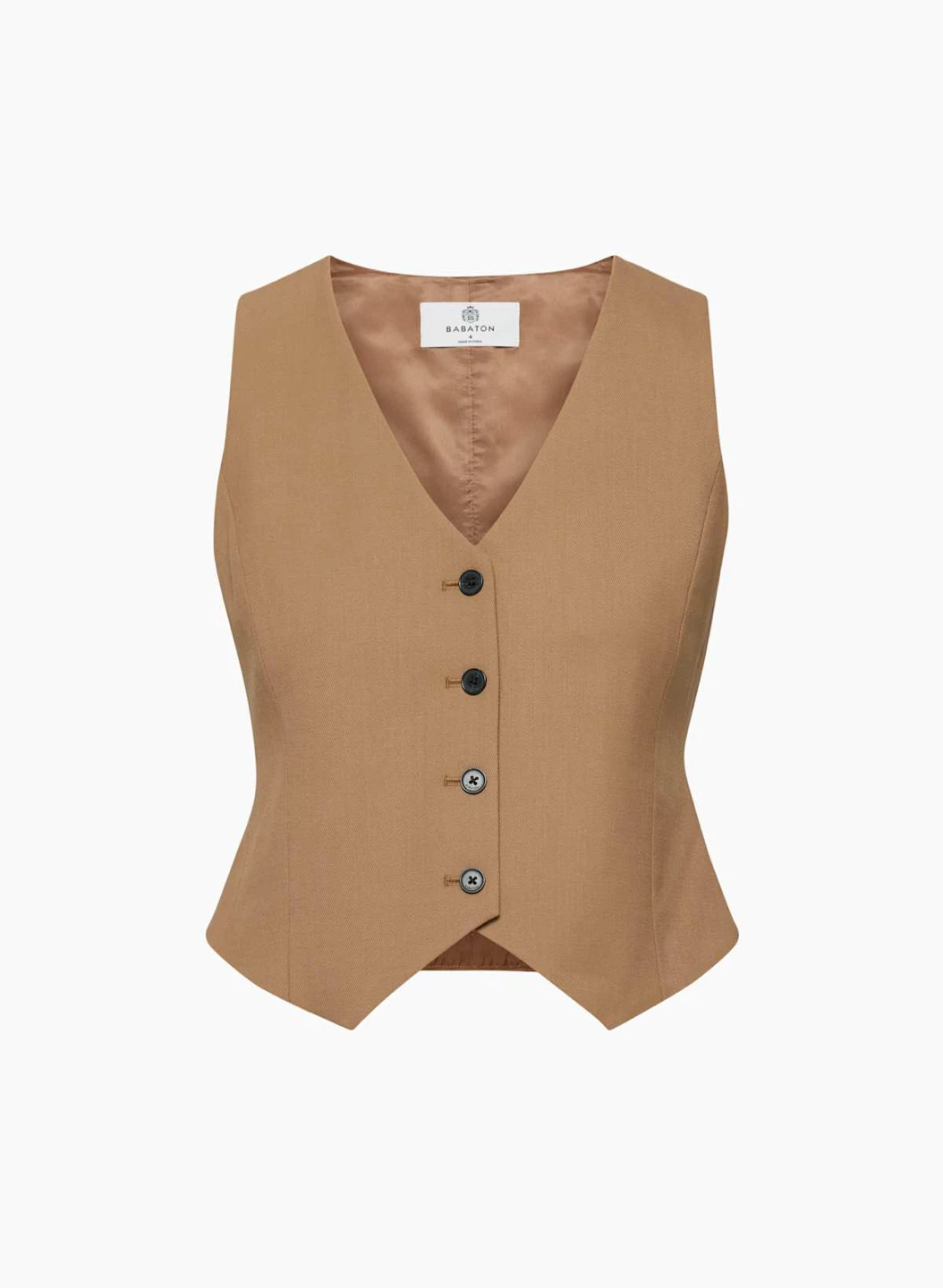 Babaton Camel Vest size 6