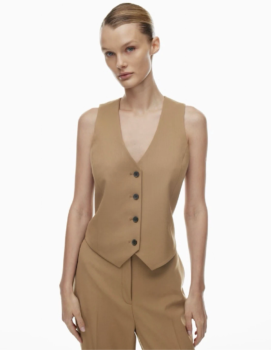 Babaton Camel Vest size 6 - photo 5