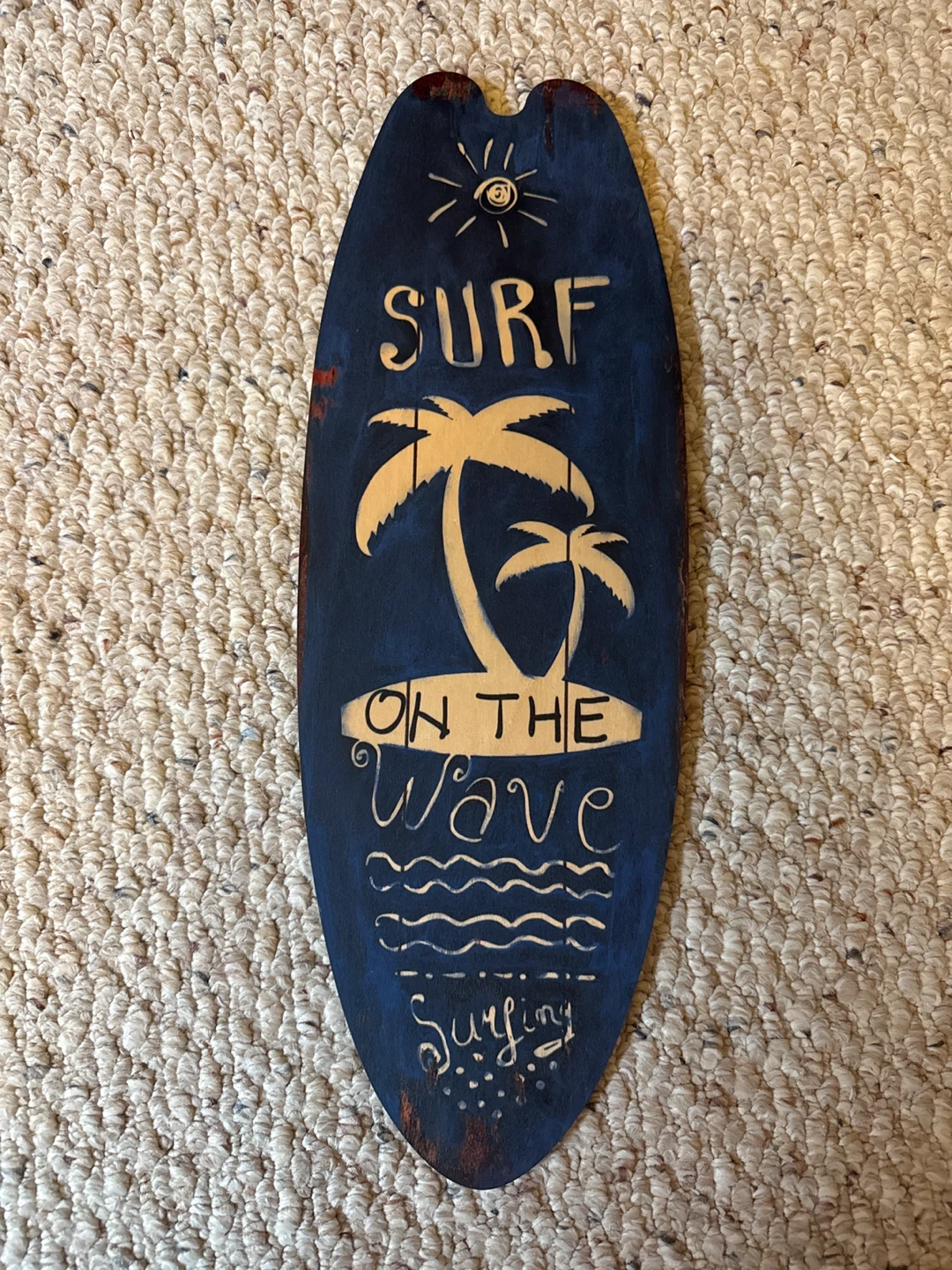 Wooden Surfboard Wall Decor