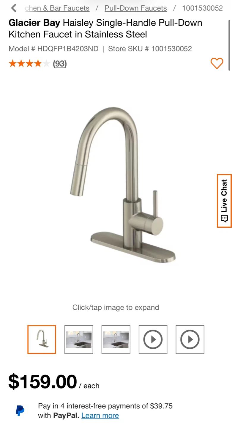 Glacier Bay Haisley Pull-Down Kitchen Faucet - photo 4