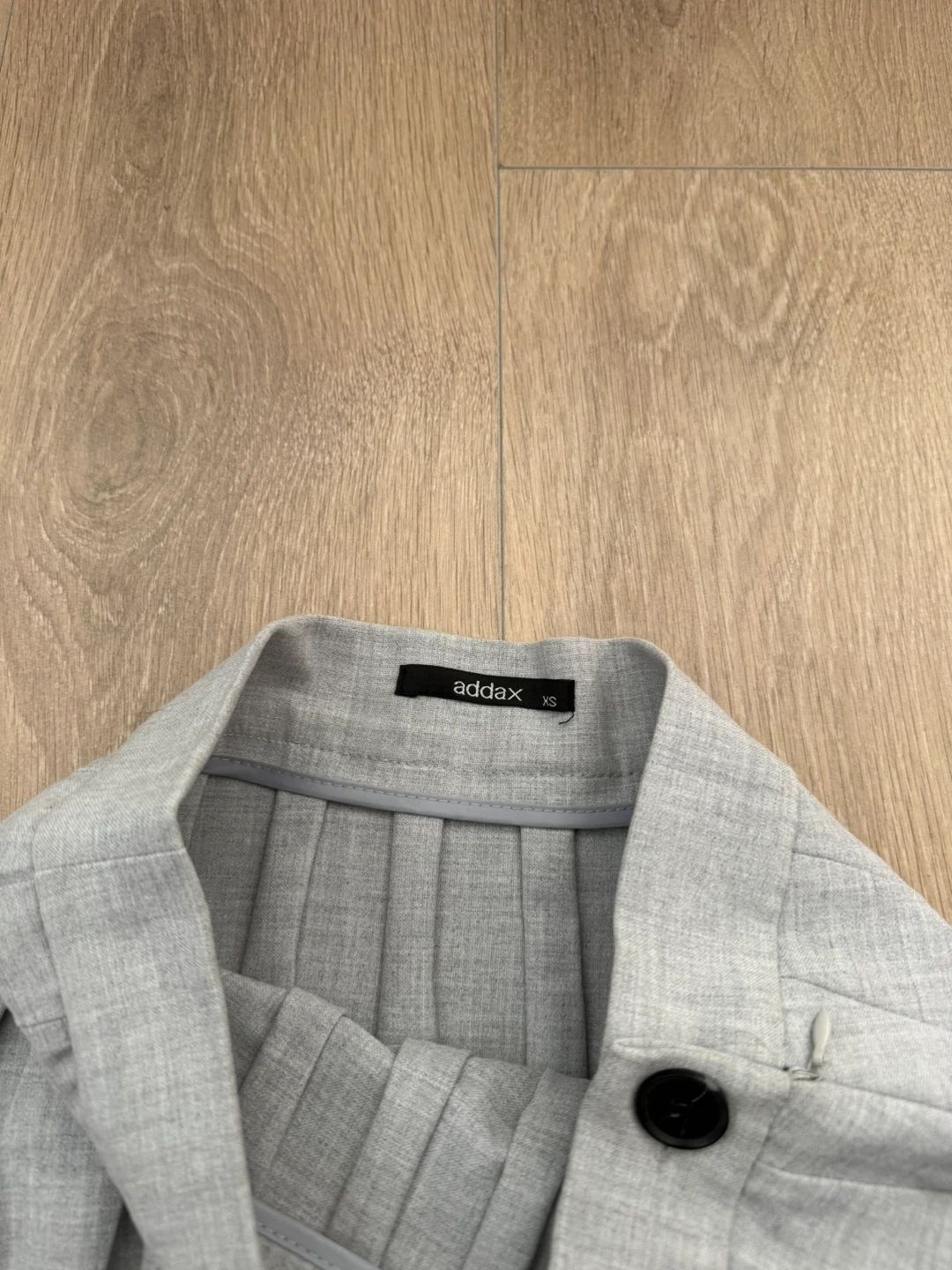 Addax Grey Pleated Skirt XS - photo 3