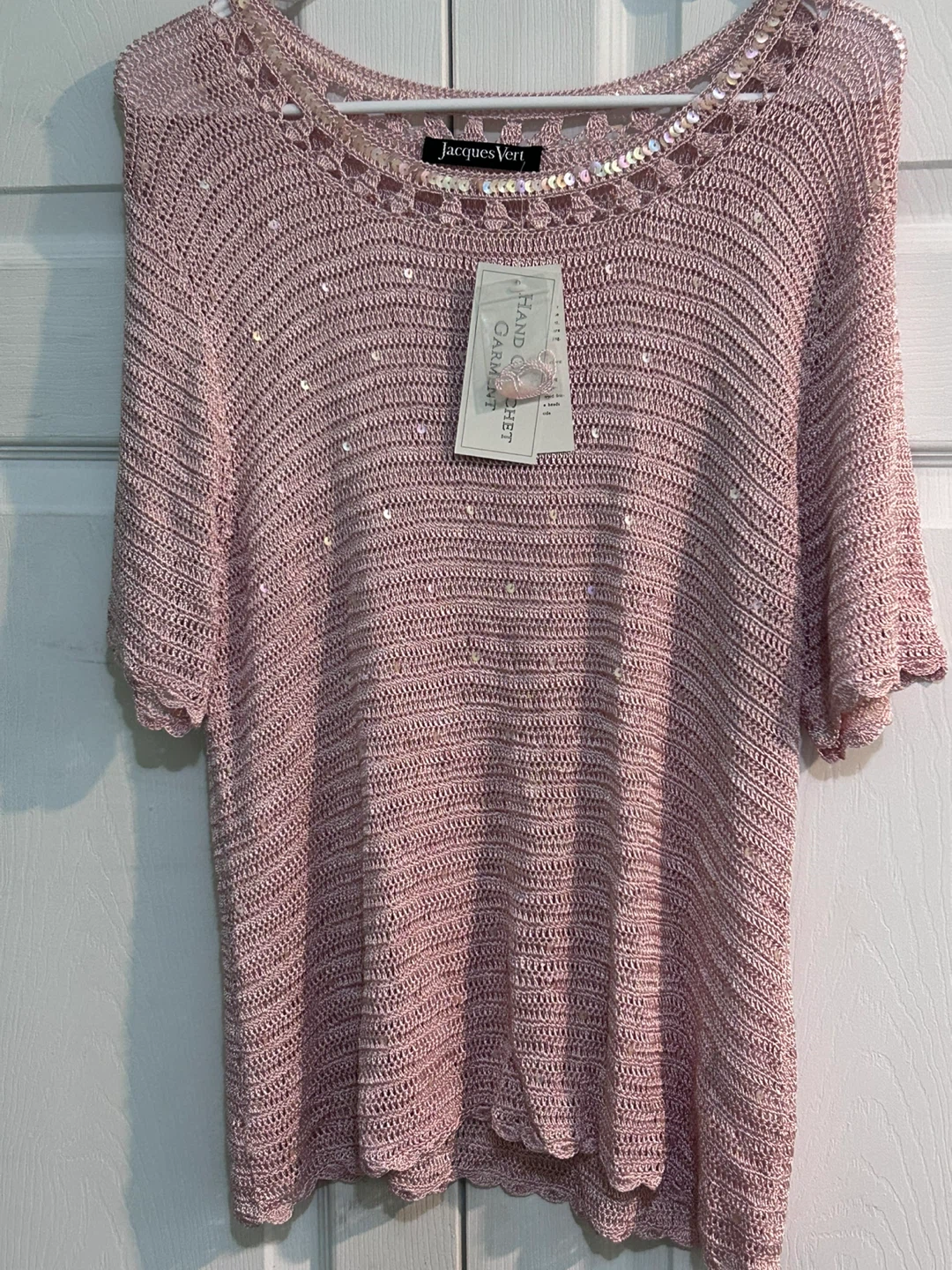 Jacques Vert Hand Crochet Sequin Top - photo 2
