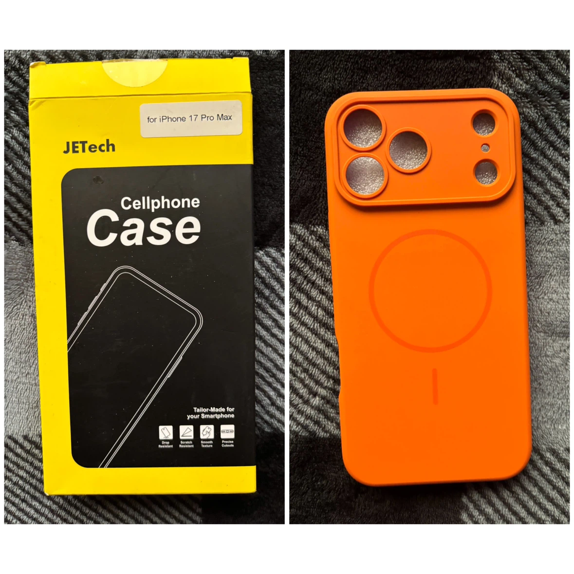 JETech - Silicone Cellphone Case - *iPhone 17 Pro Max/Orange*