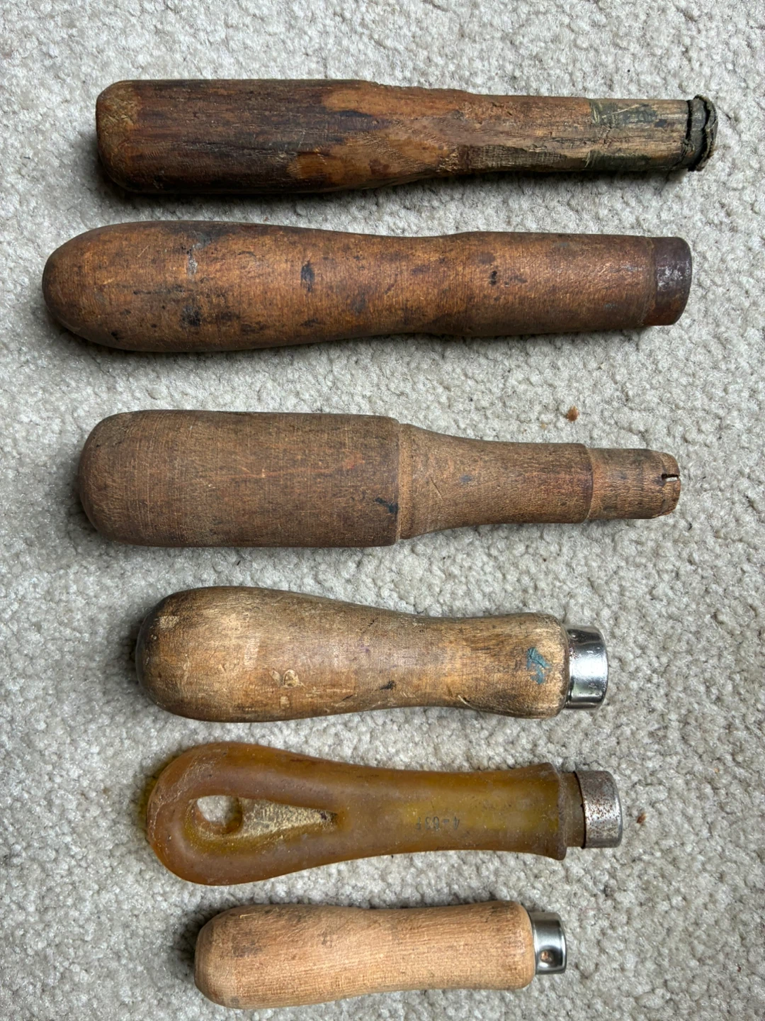 $2 Vintage wood handles antique tools woodworking metal - photo 4