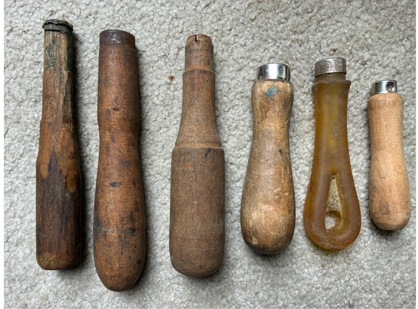 $2 Vintage wood handles antique tools woodworking metal