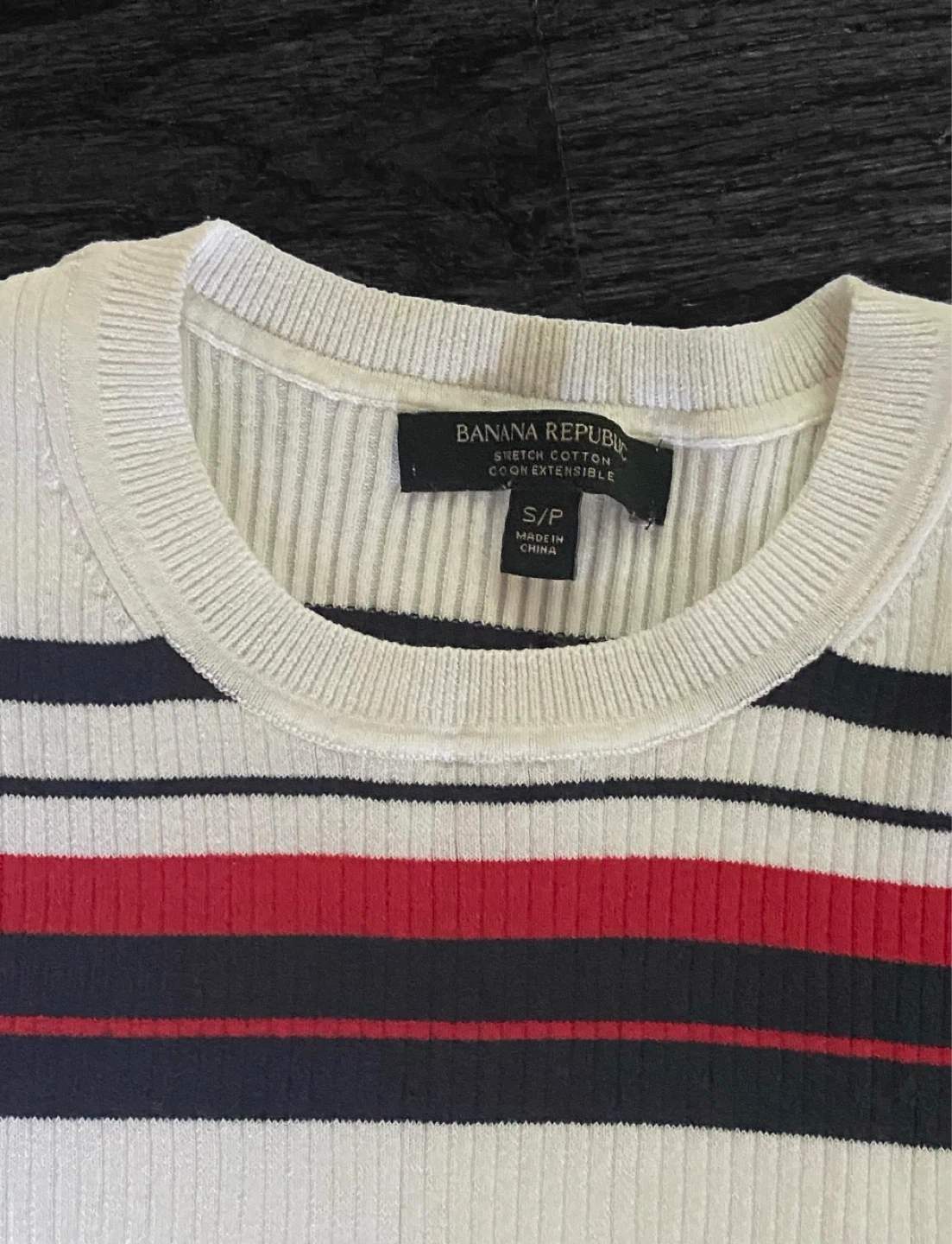 Banana Republic Striped Ribbed Sweater Top - Size S/P - photo 2