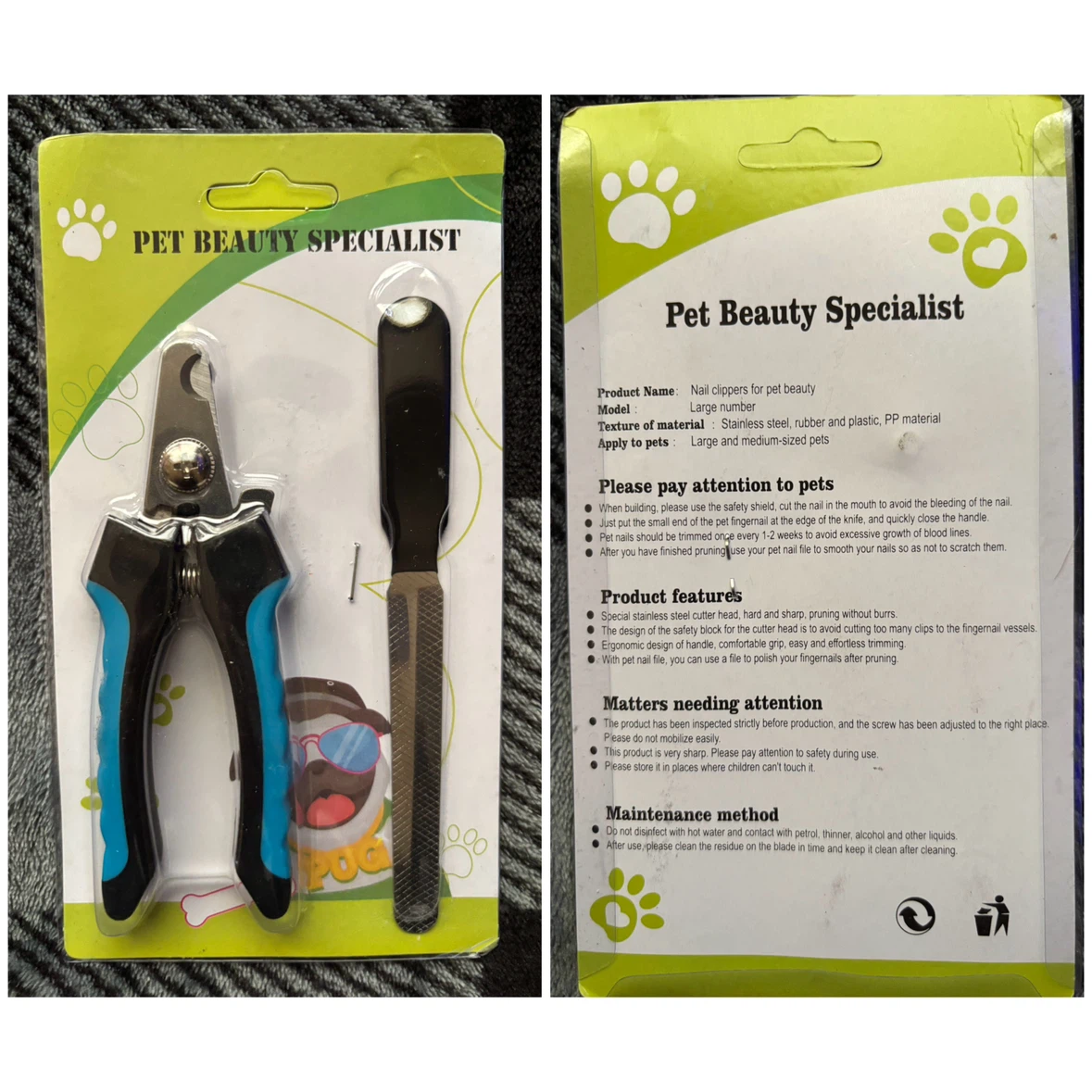 Nail Clippers & File Set - *For Pets*