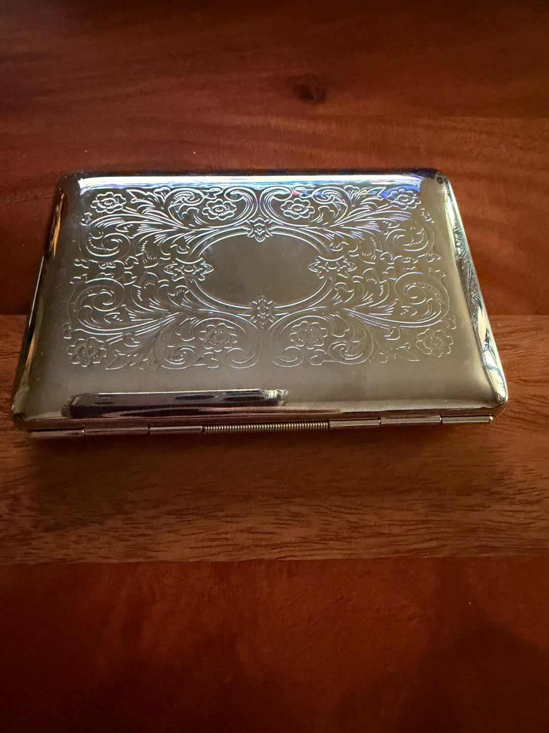 Vintage Ornate Card Holder (Silver Tone) New - photo 2