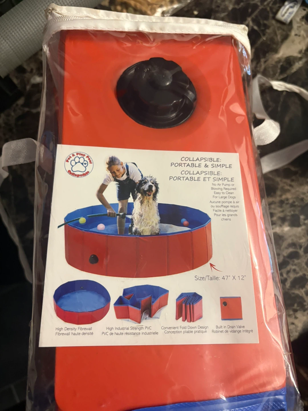 Pet/ Kids  Pool Collapsible Pool 47" x 12"