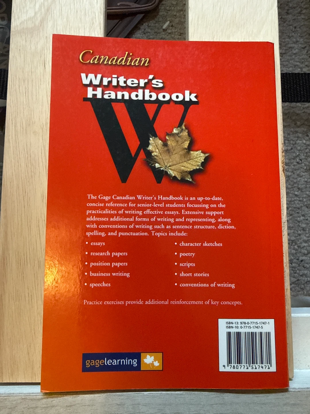 Gage Canadian Writer's Handbook - photo 2