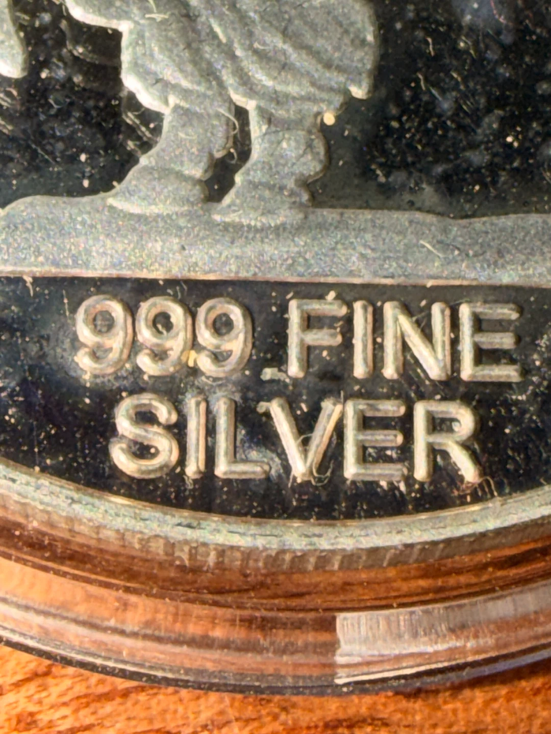 One Troy Ounce 999 Fine Silver Coin Indian/Buffalo - photo 4