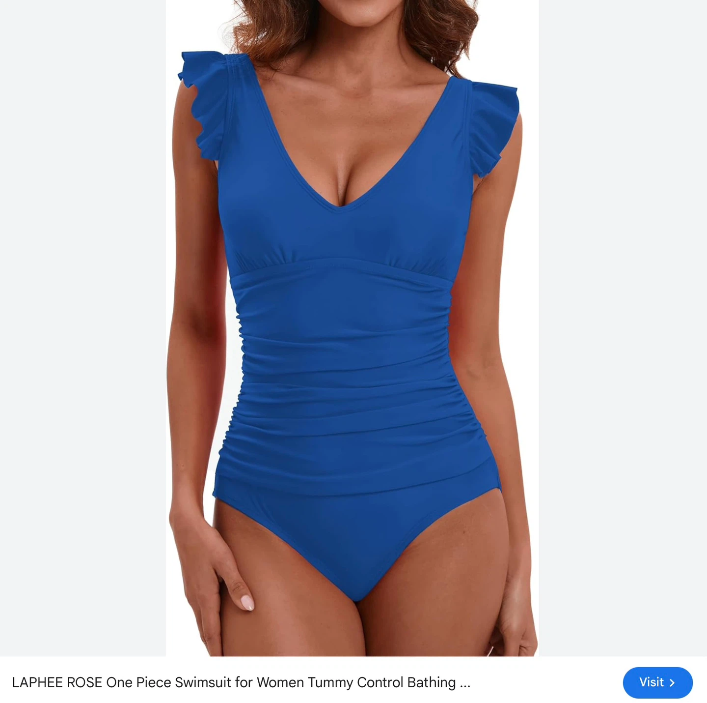 New One Piece Royal Blue Swimsuit- size 12/L - photo 2