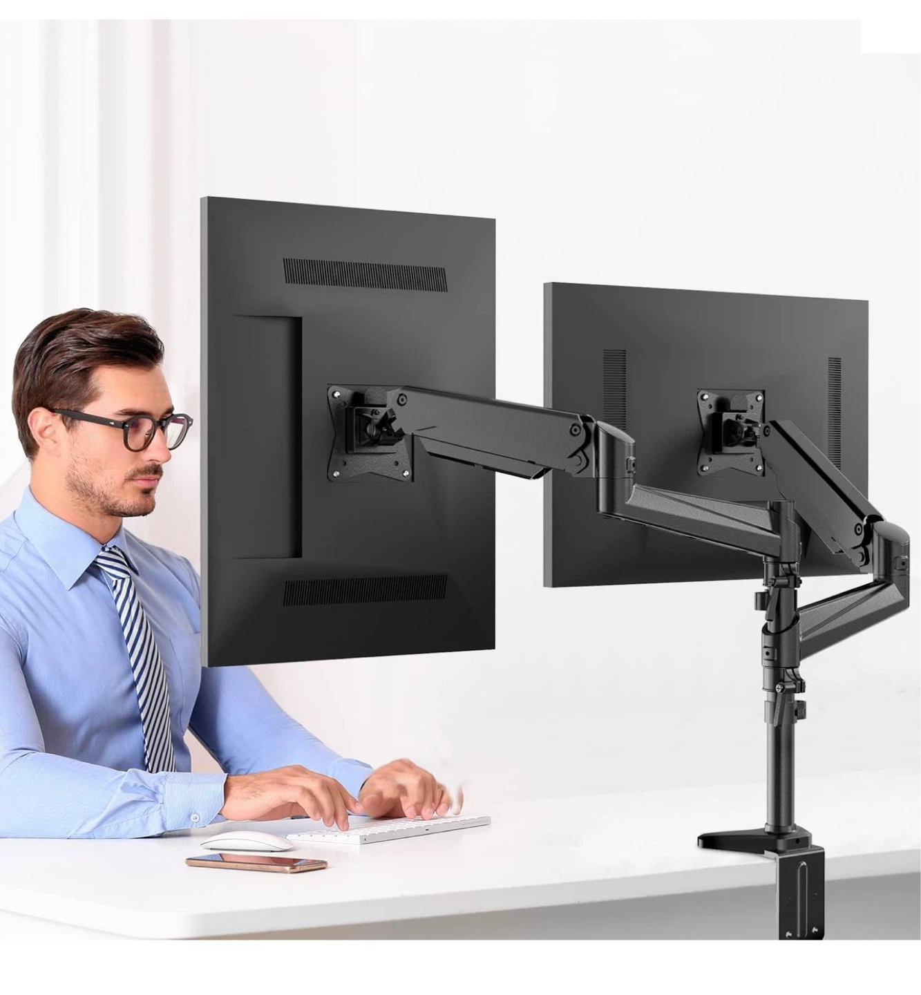 Dual Monitor Desk Mount