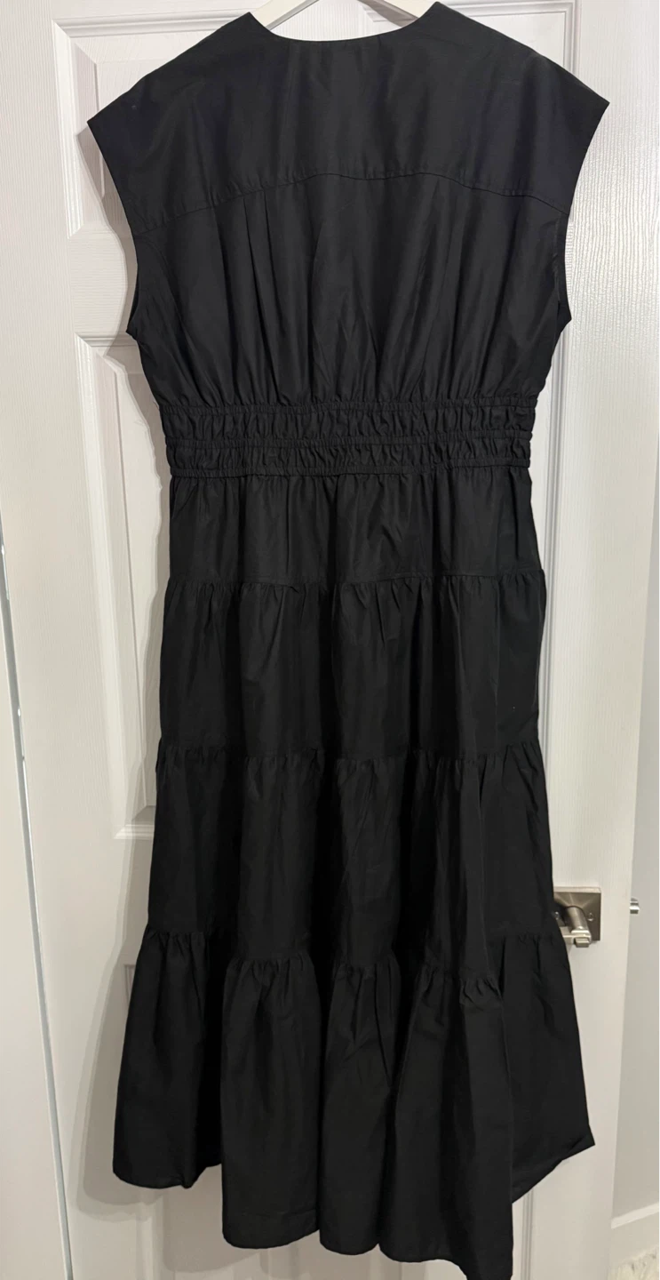 Nicole Miller Black Tiered Midi Dress - photo 3