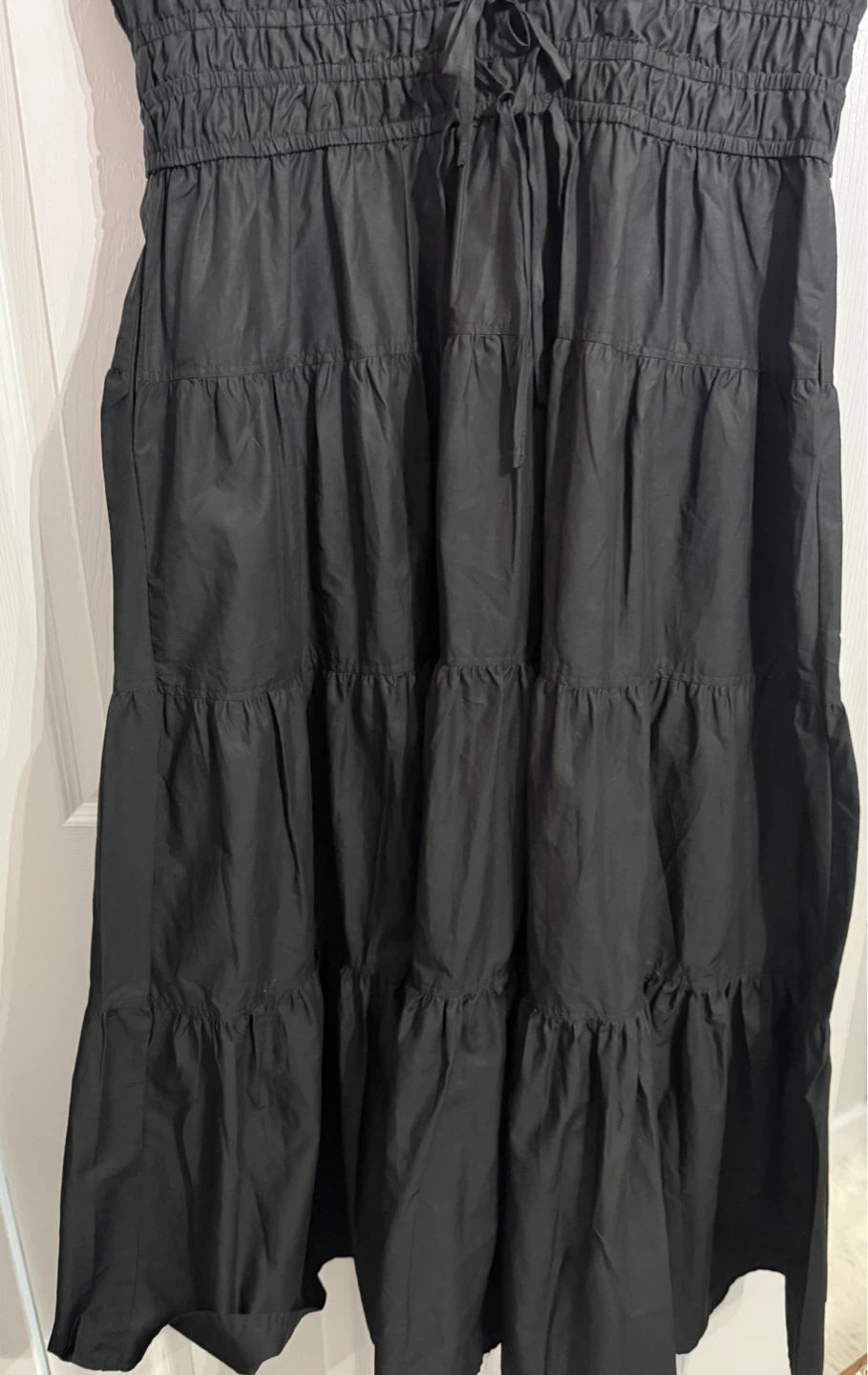 Nicole Miller Black Tiered Midi Dress - photo 4