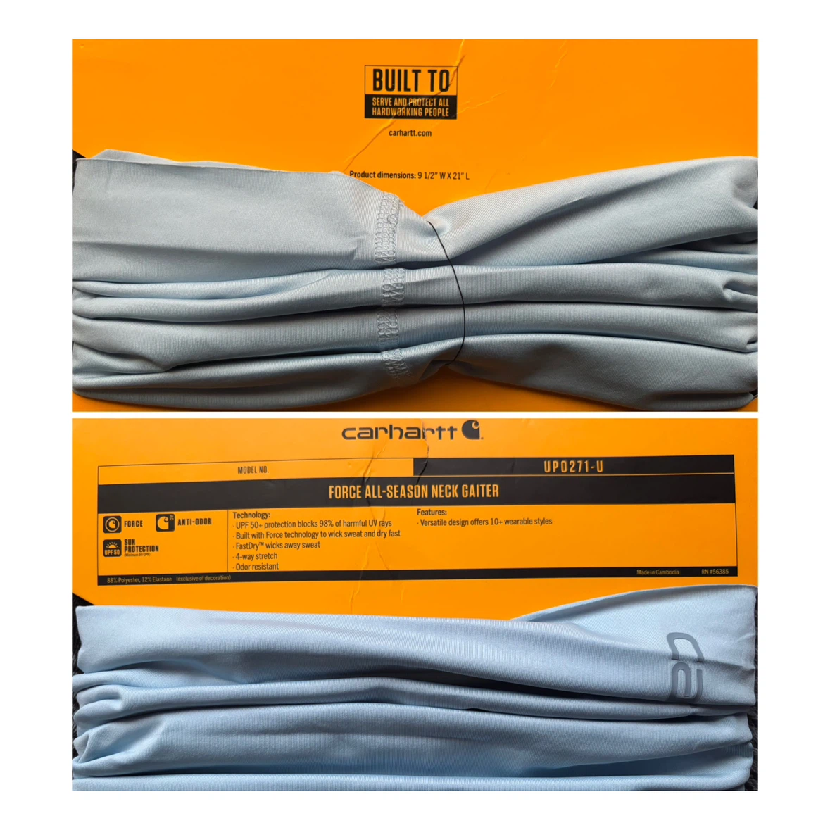 Carhartt - Force All-Season Neck Gaiter - *Unisex/Blue*