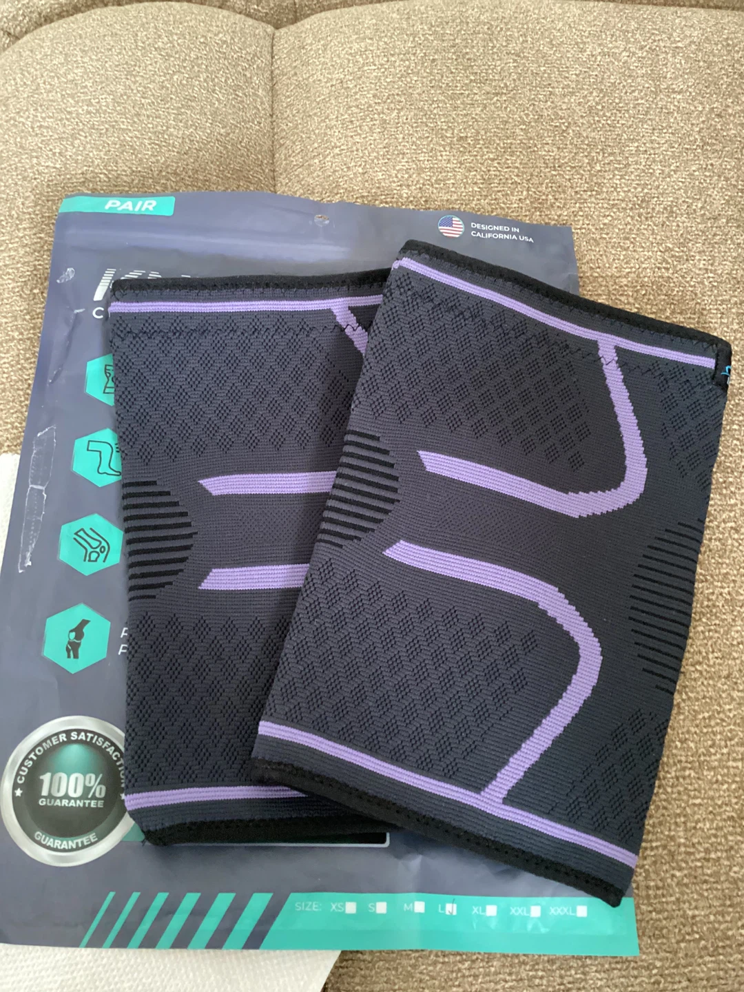 New Knee Compression Sleeves - Large (Pair) - photo 2