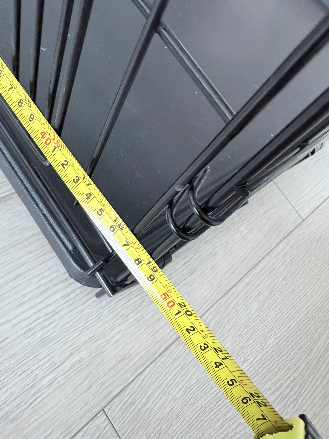 Collapsible Black Metal Dog Crate with Tray - photo 4