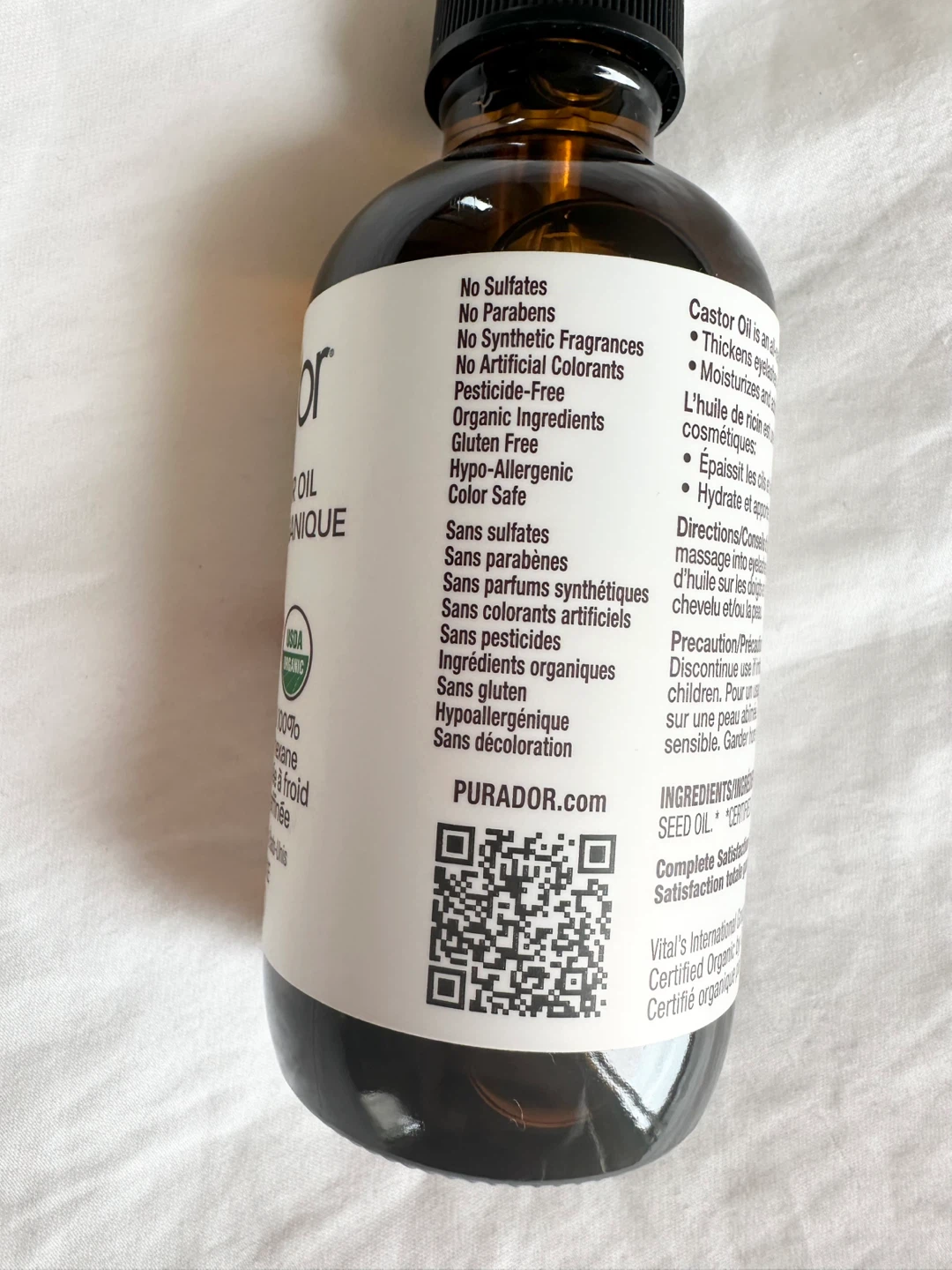 🆕 Pura D'Or Organic Castor Oil 118 ml - photo 3