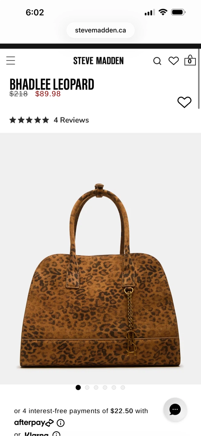 New Steve Madden BHADLEE LEOPARD Bag