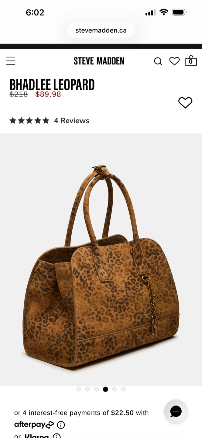 New Steve Madden BHADLEE LEOPARD Bag - photo 2