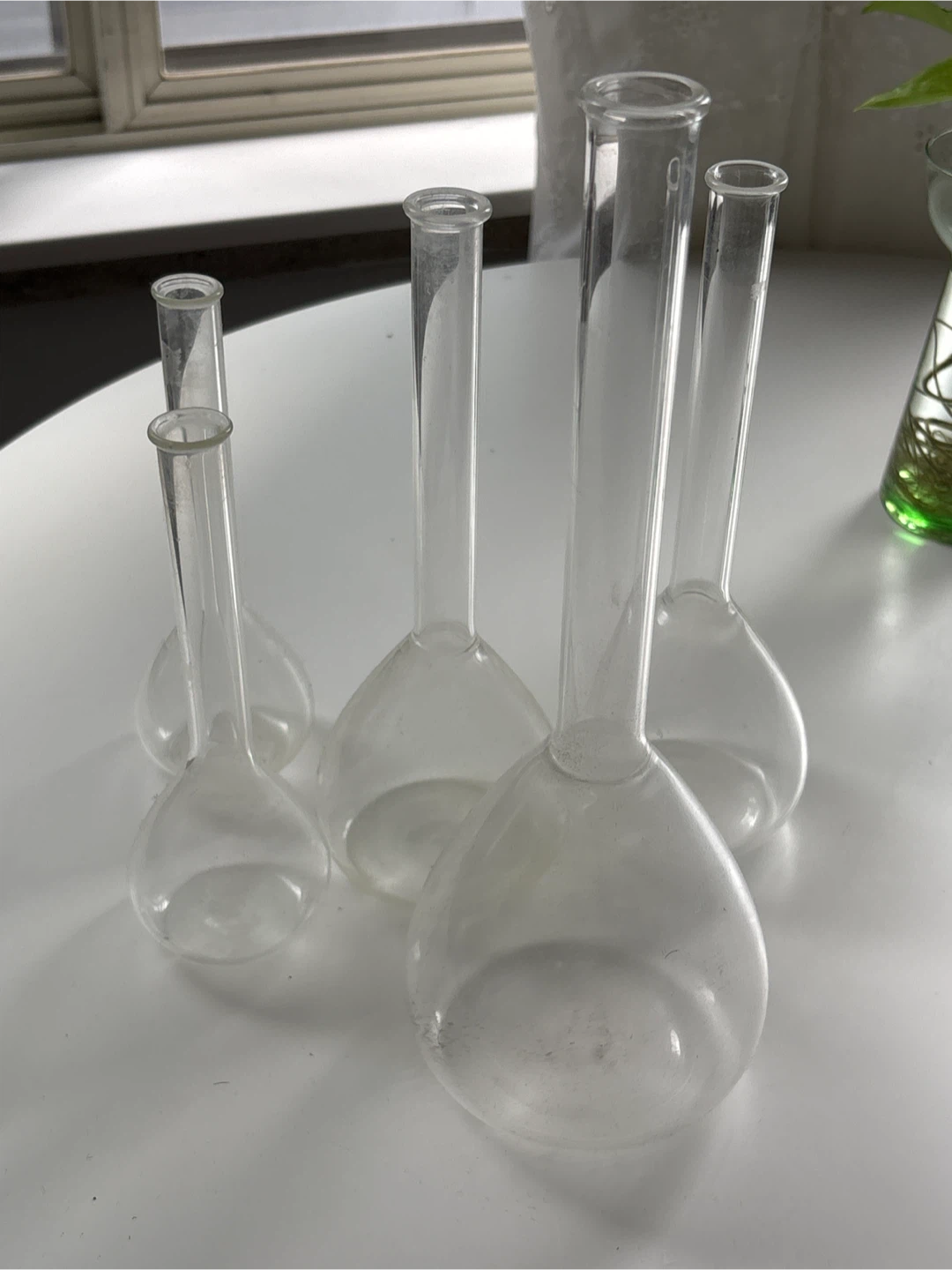 Set of 5 Glass Lab tubes
