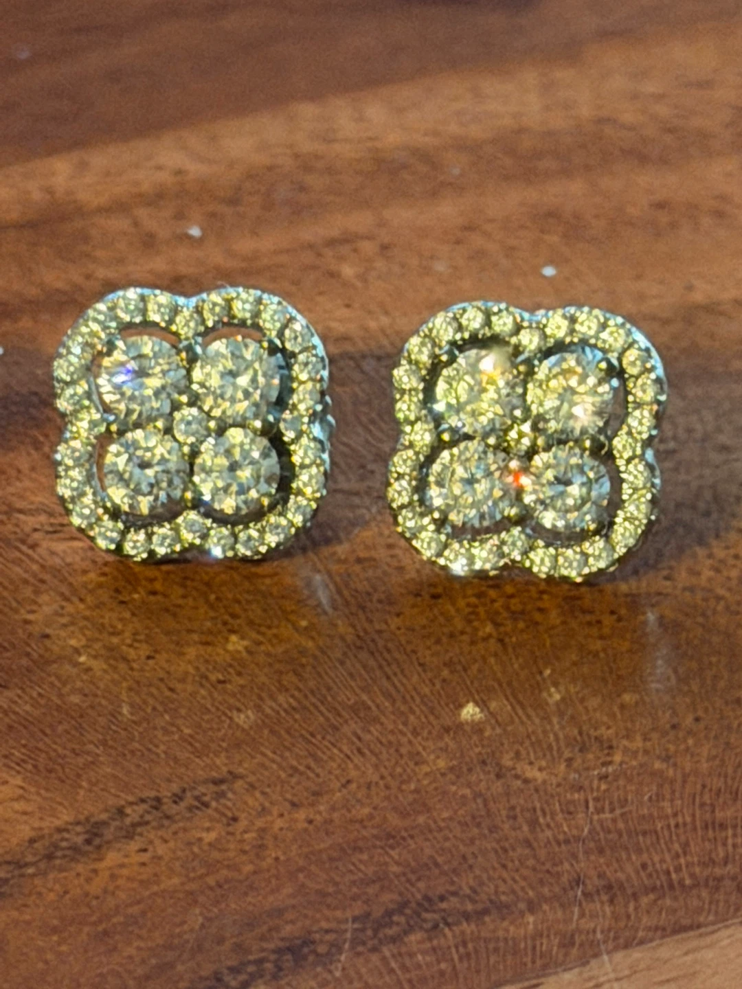 Set of 4 Pairs CZ Sterling 925 Stud Earrings - photo 2