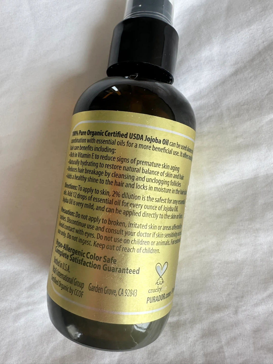 🆕 Pura D'Or 100% Pure Cold Pressed Organic Jojoba Oil - photo 4