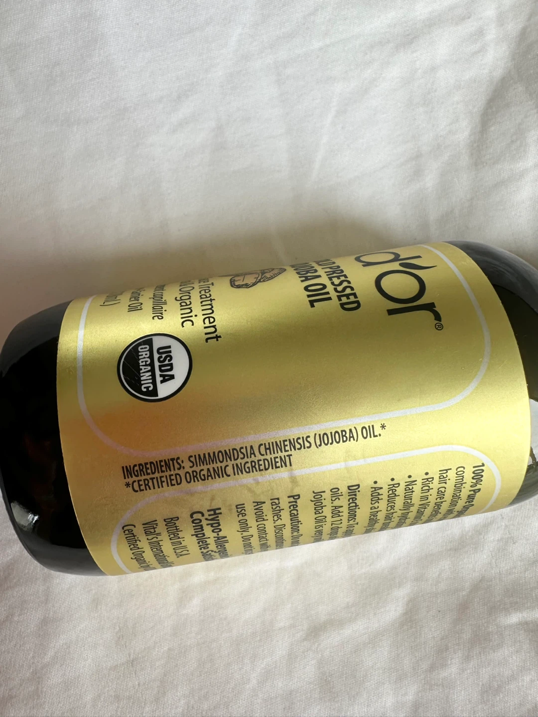 🆕 Pura D'Or 100% Pure Cold Pressed Organic Jojoba Oil - photo 3