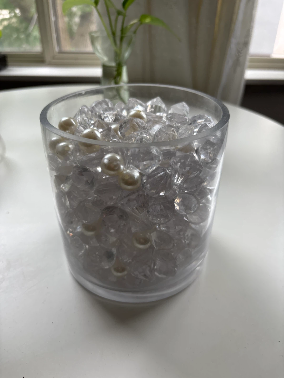 Acrylic Diamonds and Pearls Vase Fillers