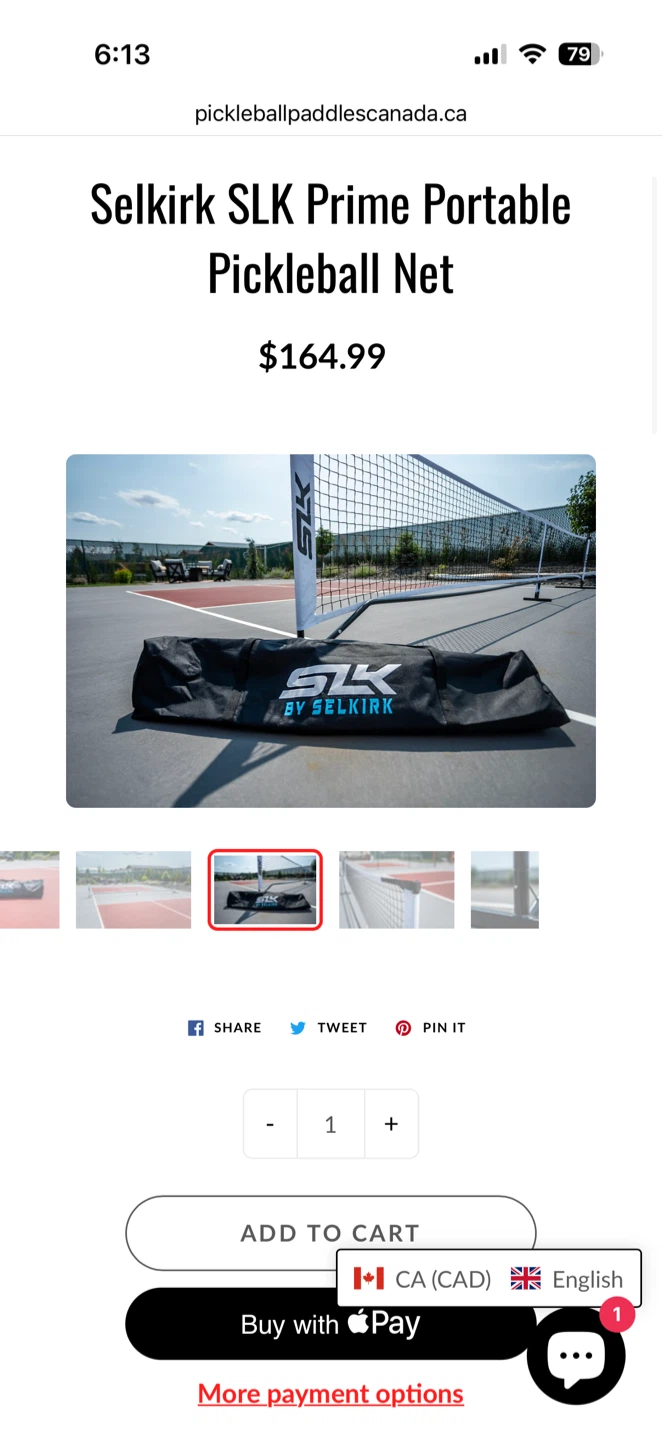 Moving Out Sale: Selkirk SLK Prime Portable Pickleball Net - photo 2