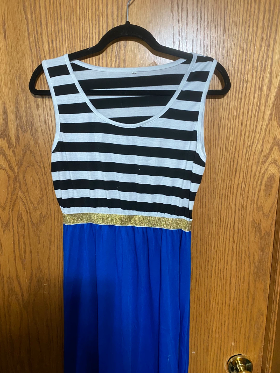 Striped navy blue & White Top with Royal Blue bottom - photo 3