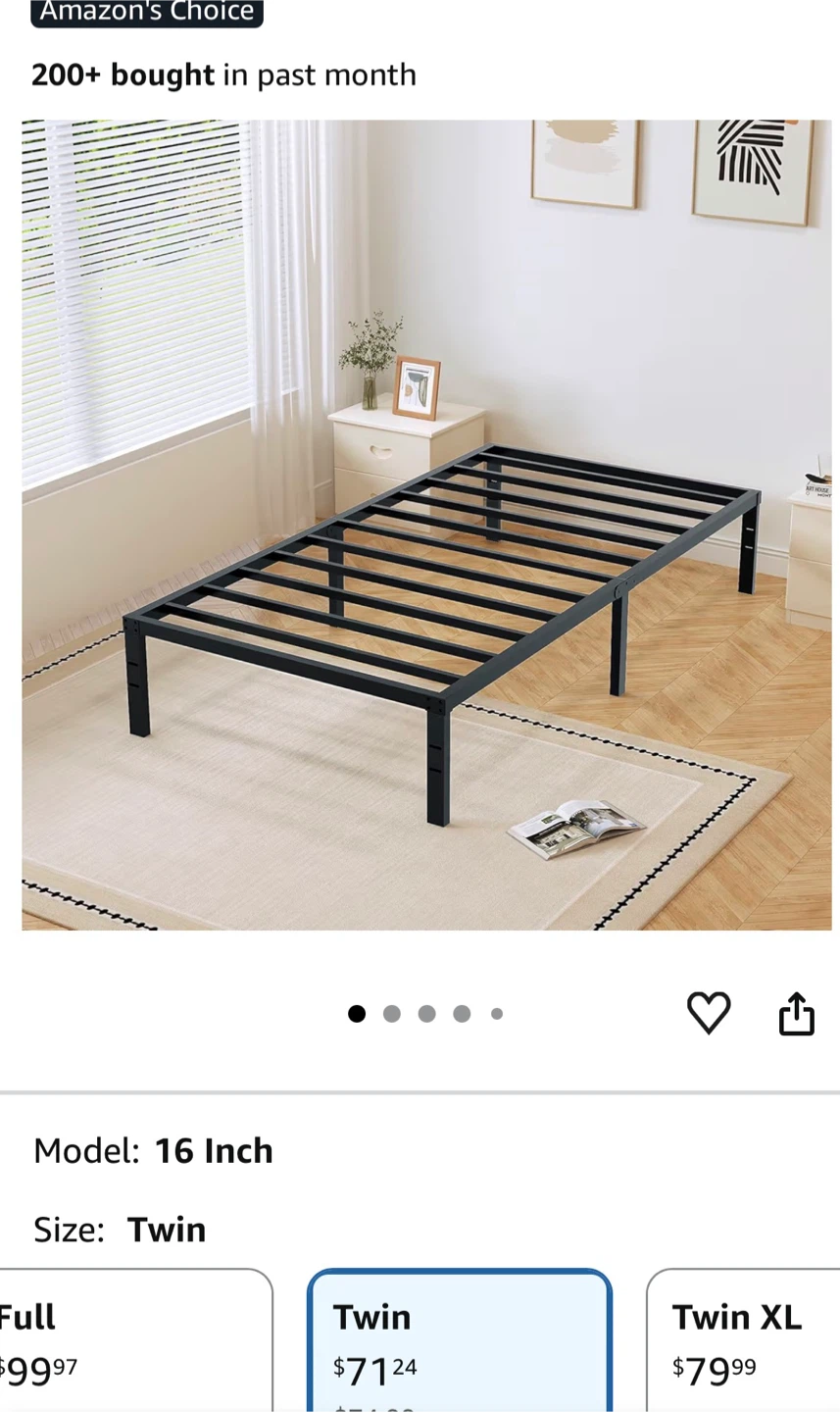 Single bed frame