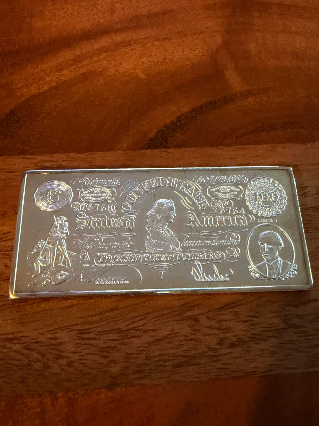 2 United States of America 100 Mills 999 Fine Silver Clad Bars