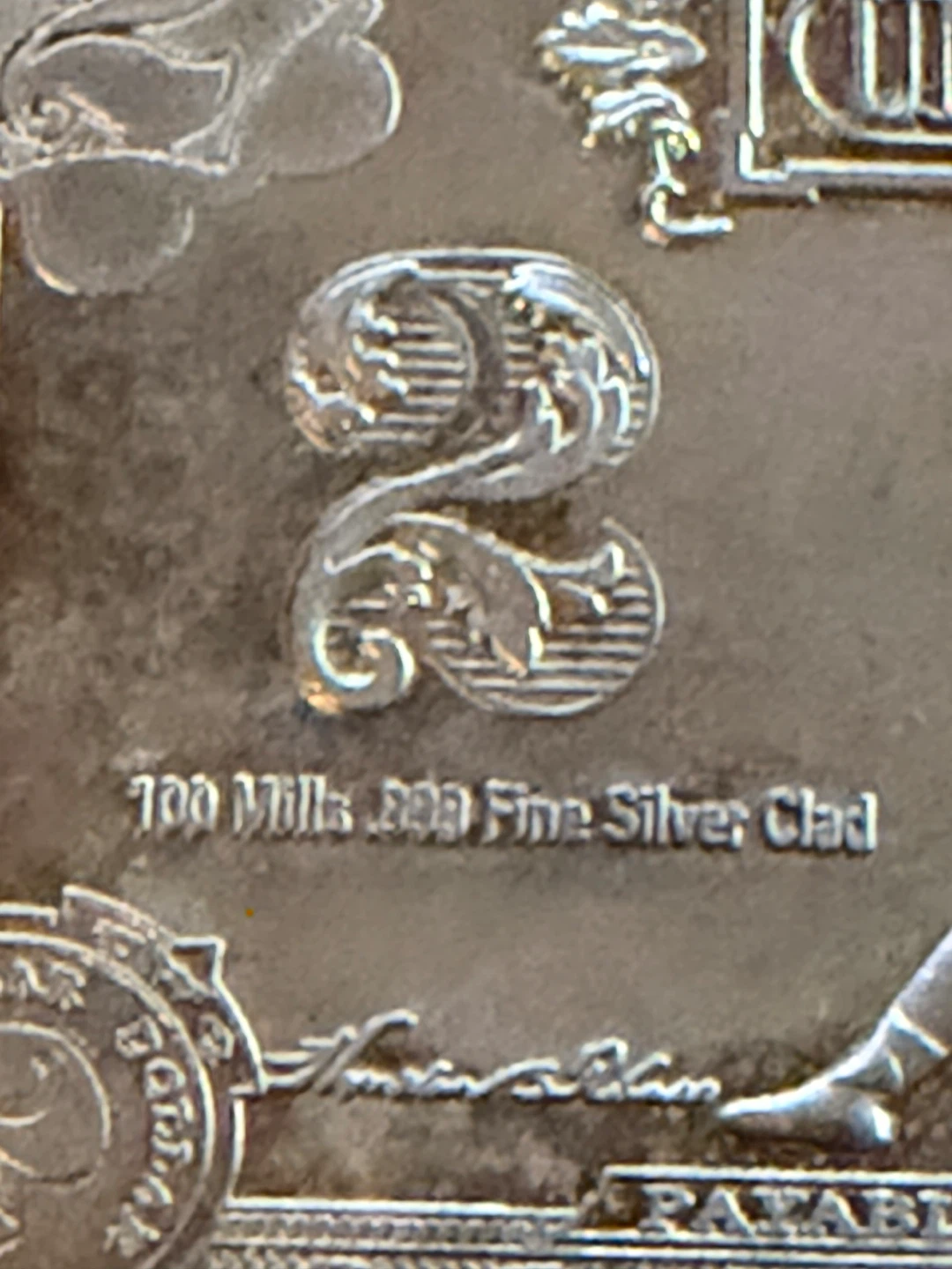 2 United States of America 100 Mills 999 Fine Silver Clad Bars - photo 5