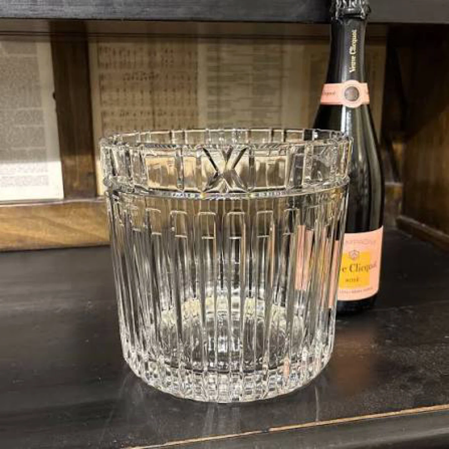 Tiffany and Co Crystal Ice Bucket with Vertical Ribbing - photo 5